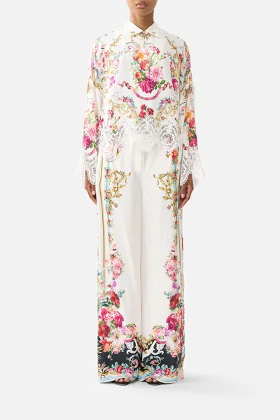 Camilla Wide Leg Waisted Pant Torero Libertine In Multi