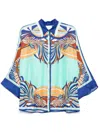 Camilla Wide-sleeves Blouse In Blue