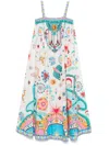 Camilla Wide-strap Maxi Dress In White