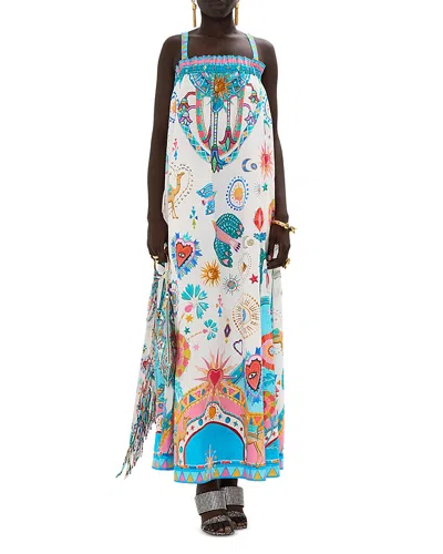 Camilla Wide Strap Sundress In Living In Color