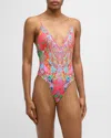 Camilla Windmills And Wildflowers One-piece Swimsuit In Windmills And Wildflowers