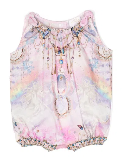 Camilla Babies' Wings Of Pegasus Romper Suit In Pink