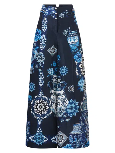 Camilla Women's A Tiled Wonderland Printed Wide-leg Pants
