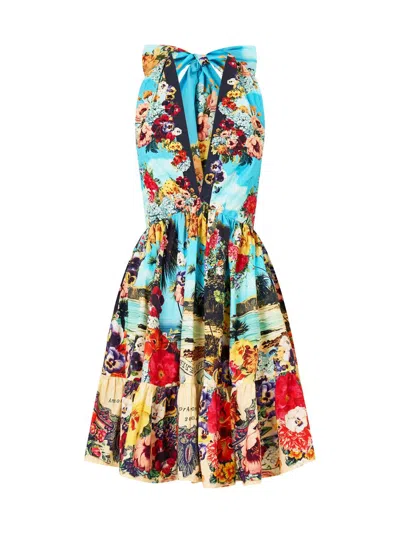 Camilla Women's Bathing Bombshell Cotton Halter Minidress In Pink