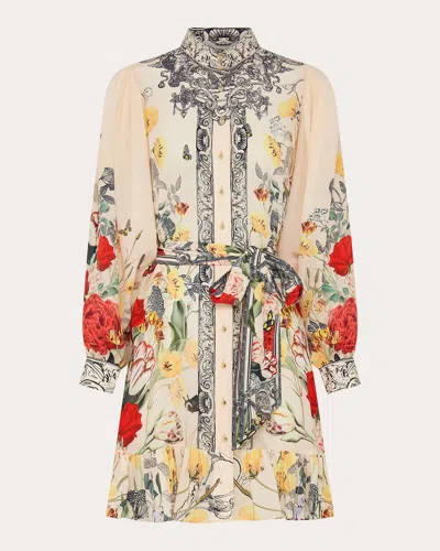 Camilla Drop Sleeve Shirt Dress Etched Into Eternity