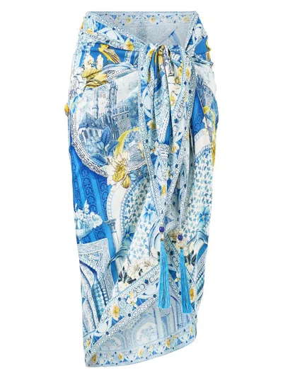 Camilla Women's De Nada Grenada Tassel Sarong In Multi