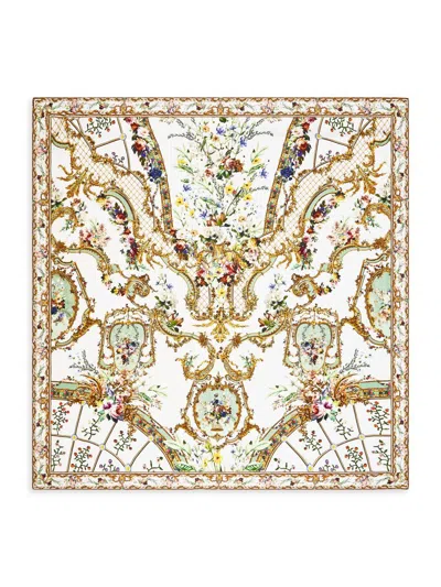 Camilla Women's Dressing Room Drama Large Floral Silk Square Scarf