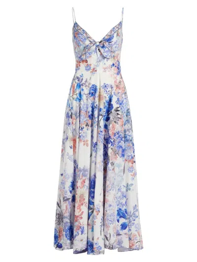 Camilla Women's True Bloom Silk Tie-front Dress