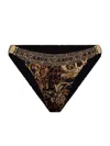Camilla Women's Era Of Empires Embellished Printed Bikini Bottom In Multi