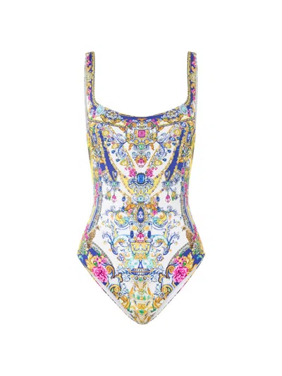Camilla Women's Espana Nirvana Underwire Square Neck One-piece Swimsuit In Multi