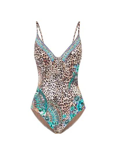 Camilla Soft High Tri Underwire One Piece Flamenco Euphoria In Multi