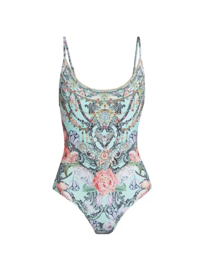 Camilla Women's Floral Scoopneck One-piece Swimsuit In Multi