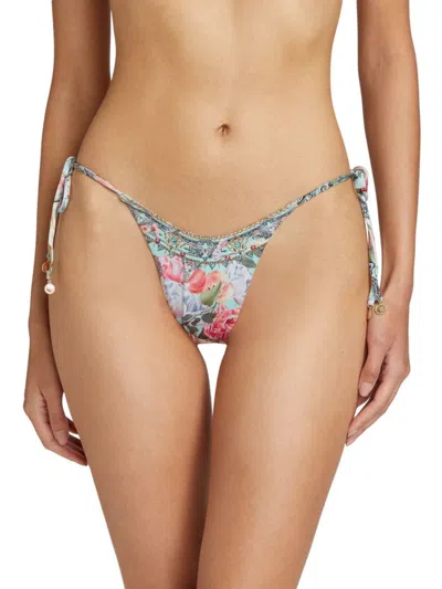 Camilla Women's Floral Side-tie Bikini Bottoms