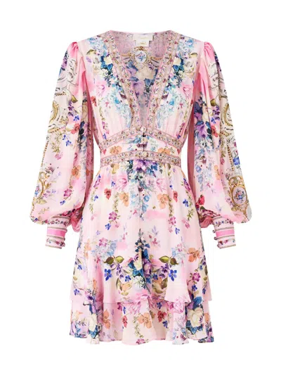 Camilla Women's Floral Silk Minidress