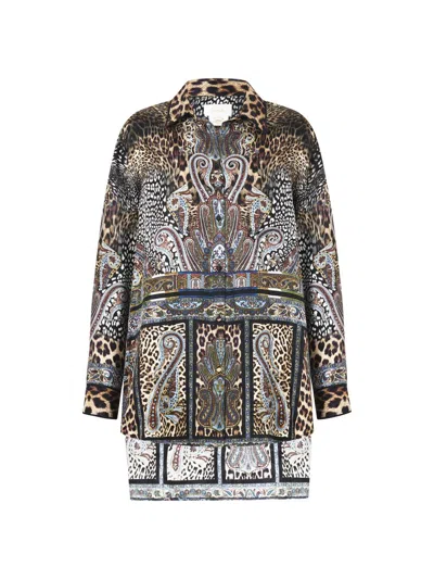 Camilla Women's Istanbul Animalia Printed Silk Shirt