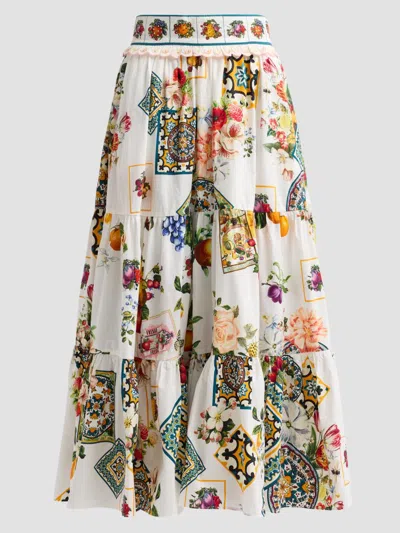 Camilla Women's Magic Of The Mercado Cotton Midi Skirt