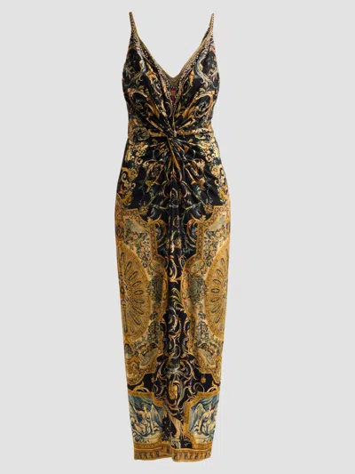 Camilla Women's Museum Memoirs Twist Front Maxi Dress In Brown