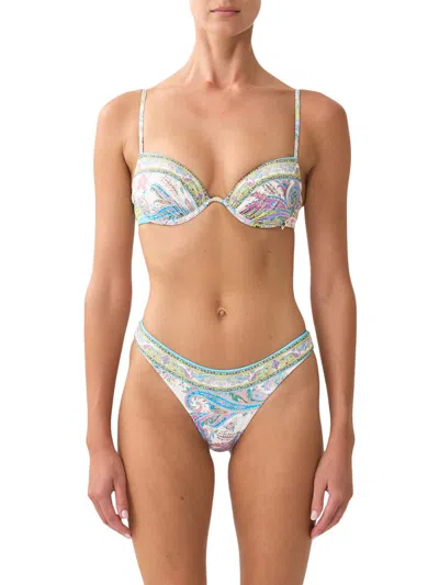 Camilla Women's Paisley Bikini Top In Multi