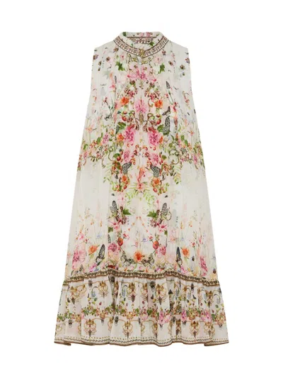 Camilla Women's Rose Garden Ruffled Minidress