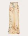 Camilla Women's Printed Silk-blend Wide-leg Pants In Neutrals
