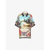 Camilla Womens Bathbomb Bathing Bombshell Oversized Silk Shirt Xs In Multi