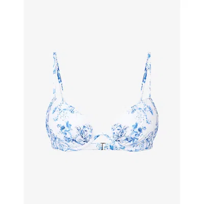 Camilla Womens Ceramic Panoramic Moulded-cup Bikini Top