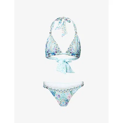 Camilla Womens Sunrise In Sintra Soft Tie Bikini Set