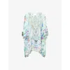 Camilla Womens  Sunrise In Sintra V-neck Silk Kaftan