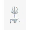 Camilla Womens Wall To Wall Wonders Eyelet Tie Bikini Set