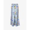 Camilla Womens Wall To Wall Wonders Straight-leg Silk Trousers