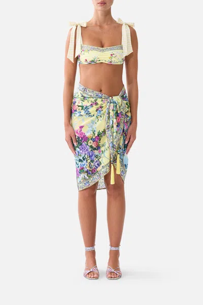 Camilla Woven Short Sarong W Tassels Chinoiserie Child In Multi