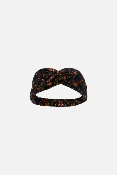 Camilla Woven Twist Headband Loom To Tomb In Black