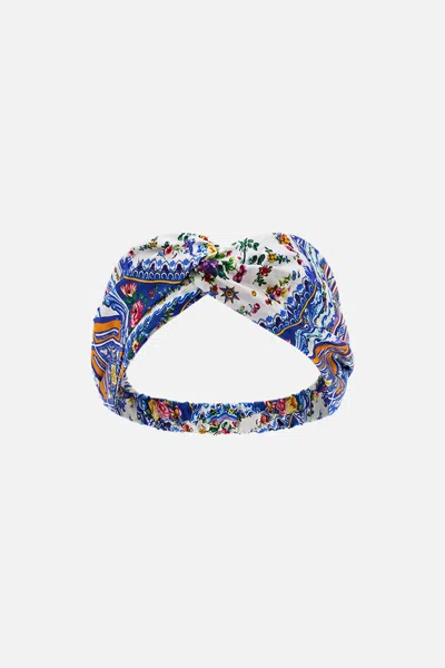 Camilla Woven Twist Headband Tiles Darls In Brown