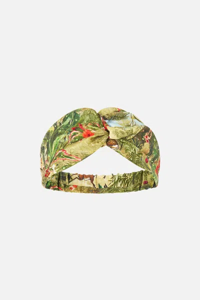 Camilla Woven Twist Headband Wanderlust Empire In Green