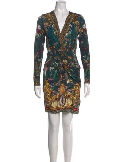 Pre-owned Camilla X Leading Hotels Of The World Silk Mini Dress W/ Tags In Multi