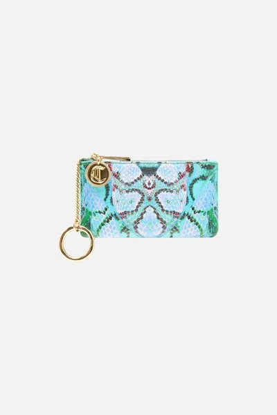 Camilla Zipped Cardholder Pouch Land Of Wonder In Green