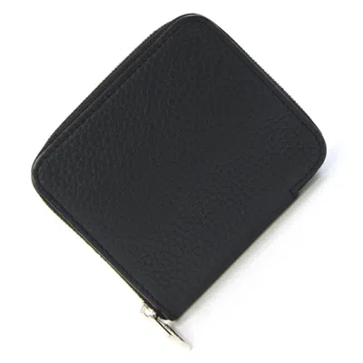 Pre-owned Camille Fournet Leather Coin Purse/coin Case () In Black