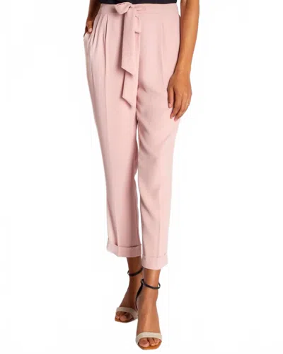 Camilyn Beth Drew Crepe Pants In Rose In Pink