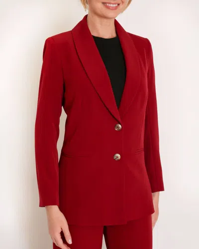 Camilyn Beth Parker Blazer In Burgundy In Red