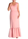 Camilyn Beth Venus Satin Gown In Dusty Pink In Pink