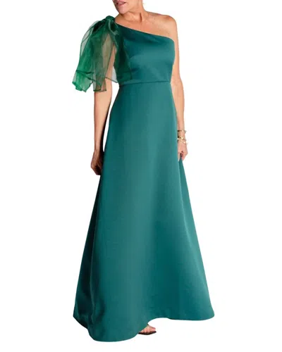 Camilyn Beth Vivienne Gown In Hunter Green Satin