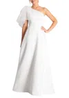 Camilyn Beth Vivienne Gown In Ivory Satin In Multi
