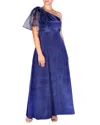 Camilyn Beth Vivienne Gown In Sapphire Bengaline In Multi