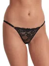 Camio Mio Adjustable Lace G-string In Black