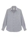 Camisas Manolo Check-pattern Shirt In White