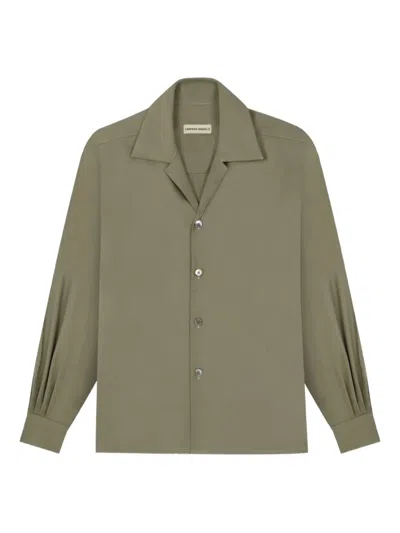 Camisas Manolo Cuban-collar Shirt In Green