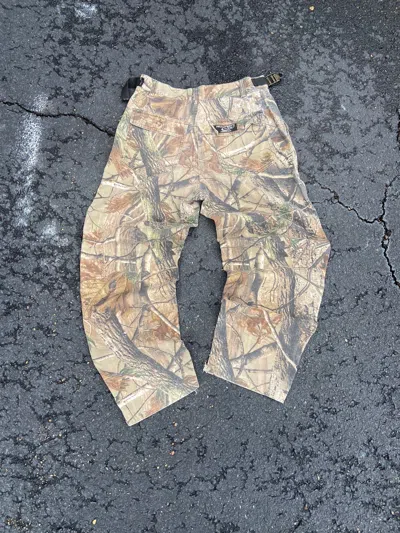 Pre-owned Camo X Carhartt Crazy Vintage Baggy 90's Faded Camo Hunting Cargo Pants Usa In Realtree