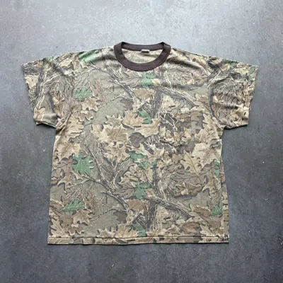 Pre-owned Camo X Realtree Crazy Vintage Realtree Camo T Shirt Carhartt Style Grunge