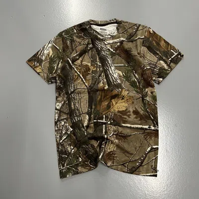 Pre-owned Camo X Realtree Crazy Vintage Y2k Realtree Camo Essential T-shirt Mossy Oak In Brown