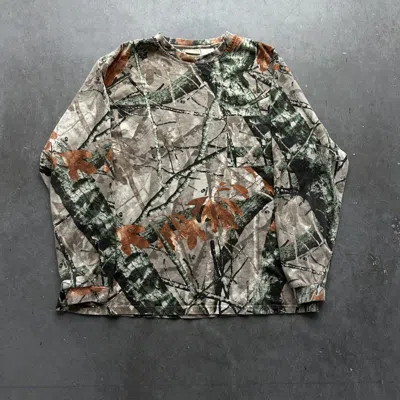 Pre-owned Camo X Realtree Crazy Vintage Y2k Realtree Camo T Shirt Carhartt Style Skate